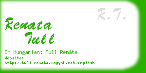renata tull business card